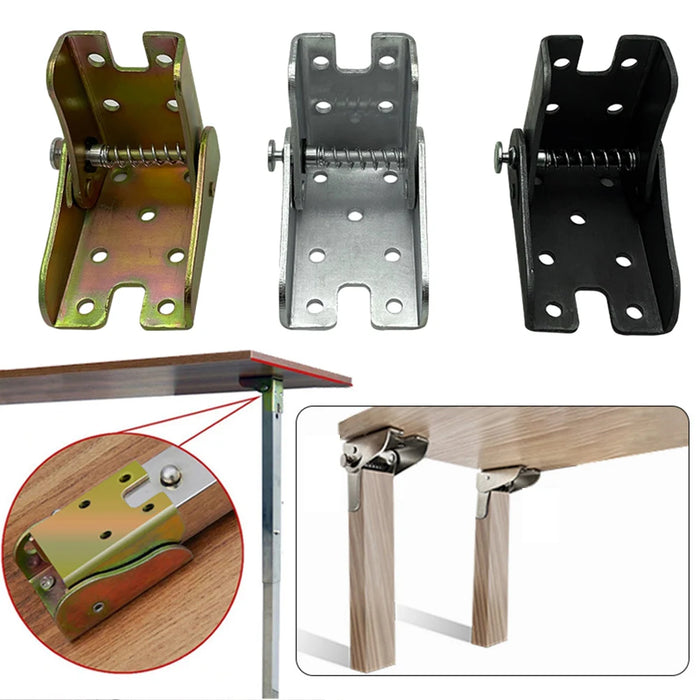 90 Degree Self-Locking Folding Hinge 65*60*45mm Table Legs Chair Extension Foldable Feet Hinges Lift Support Hinge Hardware Part