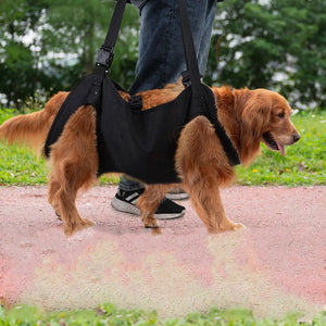 Dog Sling Carrier Dog Carry Sling Pet Legs Support & Rehabilitation Dog Lift Harness For Up & Down Stairs Arthritis Elderly Dogs