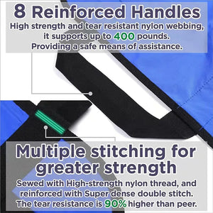 Household Soft Stretcher Transfer Belt Positioning Bed Strap Pad Transport Mat for Elderly Disabled Turning Lifting Moving