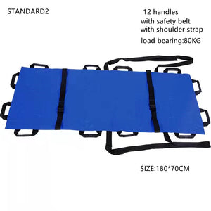 Patient Elderly Transfer Moving Sheet Belt Nursing Bedridden Positioning Lift Belt Pad Mat with 12 Handles Reinforcement Strap