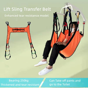 Household Lift Sling Transfer Belt Bed Wheelchair Spreader Lifter Strip Blanket for Elderly Disabled Paralyzed Patient Shift Aid