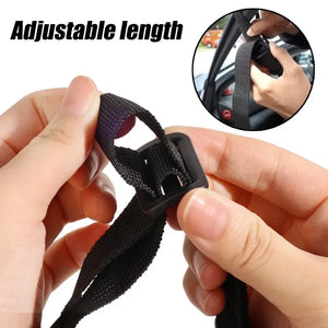 Car Grab Handle Standing Aid Strap Adjustable Auxiliary Handle Strap Universal Mobility Aid Disability Elderly Car Assist Tools