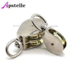 Apstelle 36/52/75mm DIY Zinc alloy Swivel Fixed Pulley Sheave Lift Hoist Rope Hanging Single