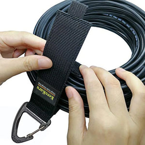 Cord Organizer Holder with Triangle Buckle Wire Manager Power Cord Management Nylon Heavy Cord Storage Straps for Cables Hoses