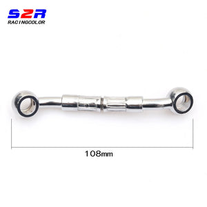 S2R Motorcycle Modified Hydraulic Brake Hose Line Prolong Connector for YAMAHA HONDA BMW Universal Extend Fitting 10mm Parts