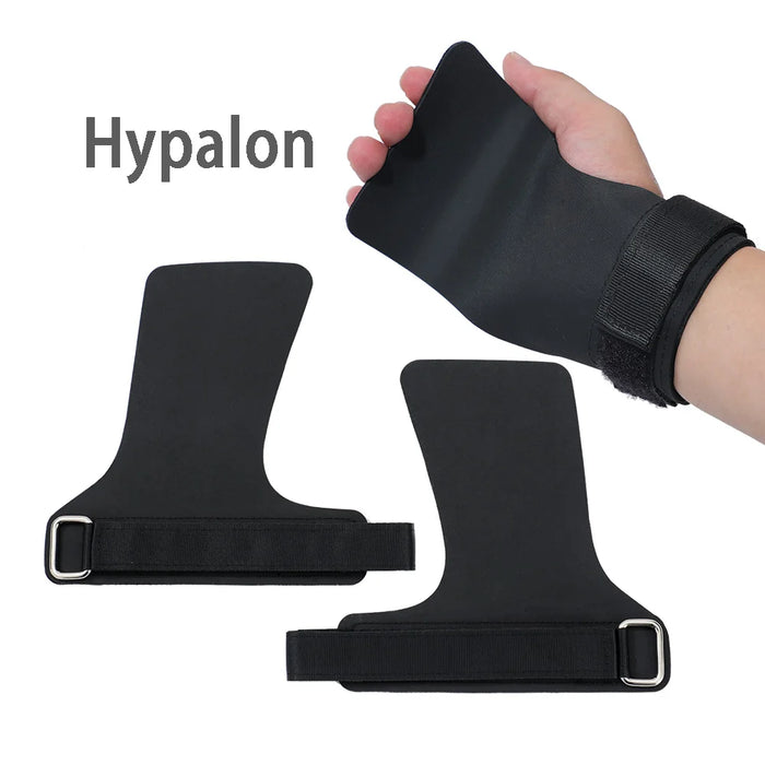 Hypalon No-hole Hand Grips for Crossfit, Pull-ups, Cross Training, Gymnastics, WODS, Weightlifting Palm Protector