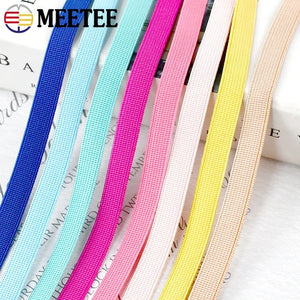 5/10/20M 10mm Polyester Elastic Band Underwear Bra Anti-skid Silicone Rubber Bands Stretch Strap Tape DIY Sewing Accessories