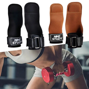 1 Pair Gym Gloves Weightlifting Workout Hand Palm Protector Gymnastics Hand Grips Pull Up Kettlebells Training Wrist Strap