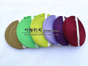 Suede Rope Strap Wrapping for Japanese Samurai, Sword Fitting Accessories, Katana, Uchikatana, Tanto, Tachi, Sword