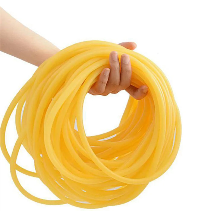 Natural Latex Rubber Tube Stretch Elastic Strapping Slingshot Replacement Band Catapults Sling Fishing Rope Line Tied Line