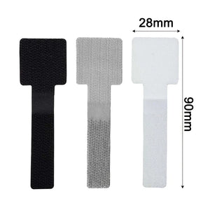 100/10Pcs Reusable Cable Organizer Desk Wire Winder Cable Tie Organizer Self Adhesive Cord Rope Holders Cord Protection Straps