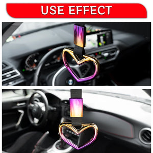 1pcs Colorful Car Tow Strap Tsurikawa Ring Heart JDM Train Bus Handle Hand Strap Styling Drift Charm Strap Auto Accessories