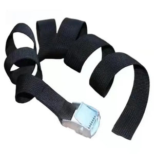 5M*25mm Black Tie Down Strap Strong Ratchet Belt Luggage Bag Cargo Lashing With Metal Buckle