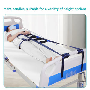 Lefeke Portable Webbing Rope Bed Ladder Pull Up Sitting Assist Sling Rope Bed Caddie Ladder Get Up Aid Belt Elderly Assist Strap