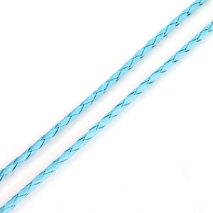 LINSOIR 10meters/lot Dia 3 4 mm PU Braided Leather Cord Rope Thread Fitting Necklaces Bracelets Findings DIY Jewelry Making F583