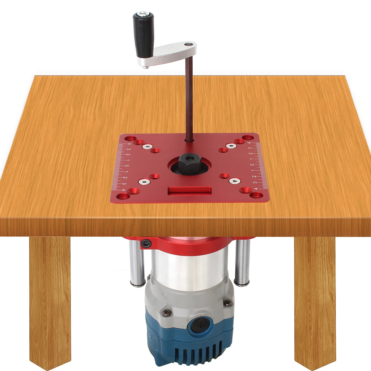 65mm Router Lift Precision Router Lift for 63.5-65mm Motors – Router Table Insert Plate ...