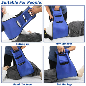 Leetye Mei Elderly Back Transfer Sling Patient Widened Back Curve Design Transfer Belt for Movement, Bed Assist Handle Lift Belt