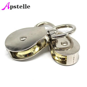 Apstelle 36/52/75mm DIY Zinc alloy Swivel Fixed Pulley Sheave Lift Hoist Rope Hanging Single