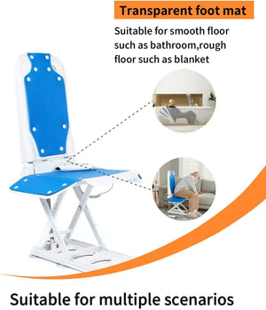 MAIDeSITe Electric Chair Lift, Get Up from Floor, Floor Lift for Elderly, Can be Raised to 20”, Help You Stand Up Again, Support