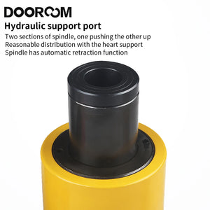 DOOROOM 30T Hollow Plunger Hydraulic Cylinder RCH-20 30TSingle Acting Ram Cylinder 100mm Heavy Duty Lifting Tool Multifunctional