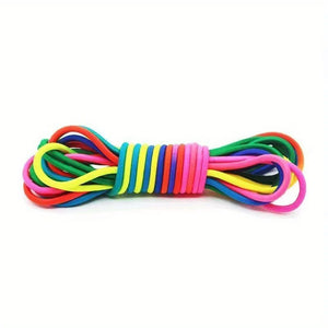 1-6pcs Super Elastic Jump Rope Endurance Training Fun Exercise Toys Indoor Outdoor Home Group Adjustable Rubber Jump Rope Strap