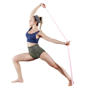 Yoga Pilates Resistance Band Long Training Stretch Bands Physical Therapy Lower Body Home Gym Strength Elastic Exercise Bands