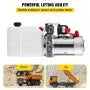 Hydraulic Pump Electric Hydraulic Pump 4 Quart Double Acting Plastic Reservoir For Dump Trailer Car Lift Auto Lift Vehicle