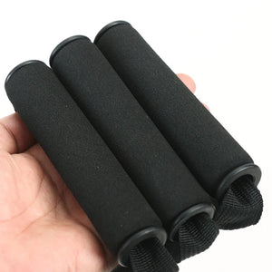 Resistance Band Plastic D Ring Exercise Strap Foam Handle Fitness Equipment for Home Gym Strength Training Stretching