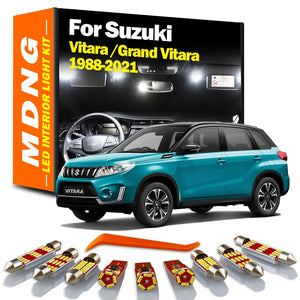 MDNG Canbus LED Interior Light Kit For Suzuki Vitara For Grand Vitara 1988-2014 2015 2016 2017 2018 2019 2020 2021 Car Led Bulbs