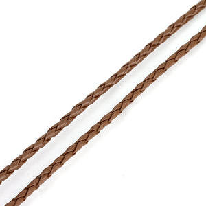 LINSOIR 10meters/lot Dia 3 4 mm PU Braided Leather Cord Rope Thread Fitting Necklaces Bracelets Findings DIY Jewelry Making F583