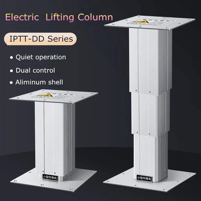 Electric Height Adjustable Lifting Column Set IPTT-360 440mm Stroke Length DC12/24V With Wireless Controller Large aluminum post