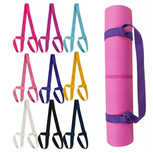 Yoga Mat Strap Belt Shoulder Carry Belt Adjustable Sports Sling Exercise Stretch Fitness Elastic Yoga Belt Yoga Equipment