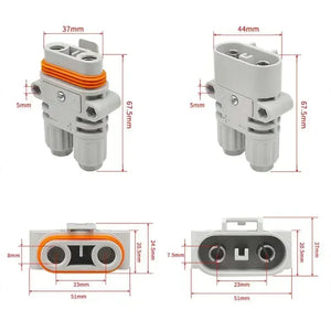 120A 1200V Waterproof Male Female Connector 10mm2 Big Current Parking Air Conditioner Plug Electric Forklift Generator Connector