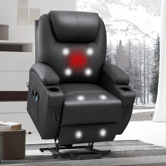 New Electric Power Lift Recliner Chair for Elderly Reclining Sofa for Living Room with Massage and Heat