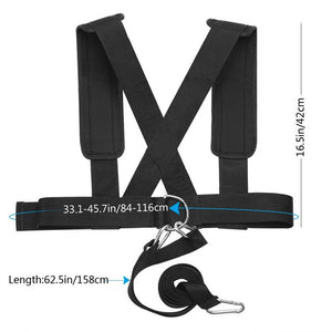 Fitness Sled Harness Tire Pulling Harness Resistance Band Training Fitness Training Vest Strap for Men Women Gym Workout