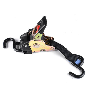 Quick Easy Auto Retract Strap Transom Tie Downs 2 Hooks Retractable Compact Cargo Strap Tiedowns Motorcycle Trailer Aids