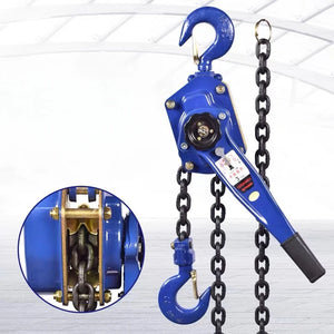 1 T Pulling Wrench Hoist Manual Lifting Chain Hoist Hand Chain Hoist Hook Portable Lever Block inverted Chain Hoist Tightener