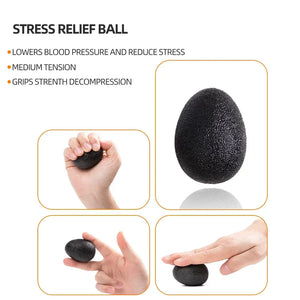 Adjustable Count Hand Grip Set Finger Forearm Strength Muscle Recovery  Gripper Exerciser Trainer Ball Decompression Gym Fitness