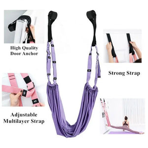 Adjustable Yoga Strap Aerial Flying Yoga Hammock Swing Stretching Strap Anti-Gravity Inversion Yoga Hammock Belts Accessories