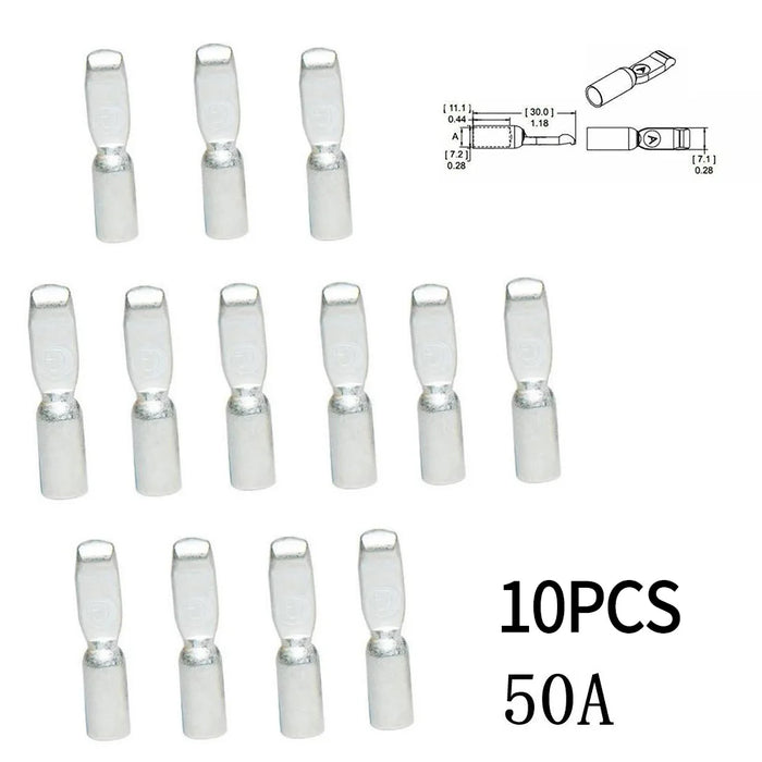 4/10pcs Terminal 50 120A FOR Anderson Plug Contacts Pins Lugs Connectors 12AWG Forklifts Accessories Power Energy Adaptor