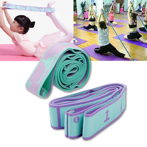 Beginner Yoga Stretch Resistance Band Multi-functional Dance Auxiliary Stretching Belt Child Ballet Latin Training Elastic Strap