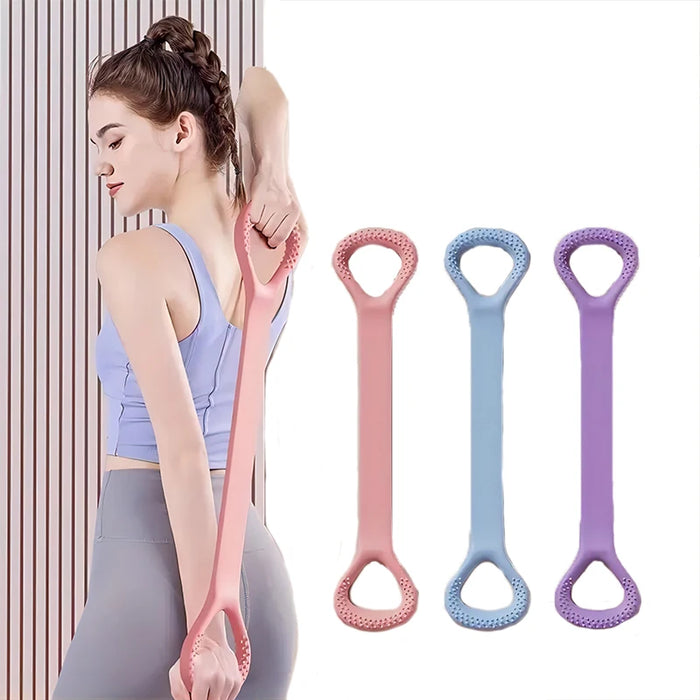 Stretch Strap Yoga 8-Figure Tensioner Yoga Tool Open Back Practice Shoulder Yoga Stretching Belt Elastic Stretch Band Workout