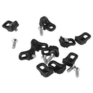 10pcs Kayak Eyelet Tie Down Loop Deck Fitting Bungee Cord Kit Rope Guiding Buckle w/ Stainless Steel Screw Kayak Boat Accessory