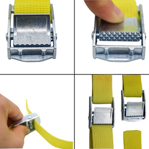 2M Pressure Buckle Straps Adjustable Binding Belt Rope Cargo Fixed Strap With Metal Buckle Tow Rope Ratchet Belt For Luggage Bag