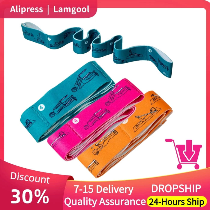 Gym Resistance Band Training Elastic Fitness Equipment Yoga Pilates Stretch Strap Belt Health Yoga Accessories Resistance Band