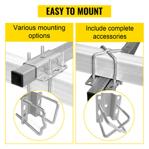 VEVOR Boat Trailer Guide-ons 22" / 40" / 48" / 60" Steel Trailer Post w/2PCS PVC Tube Covers & Boat Accessories w/Mounting Parts