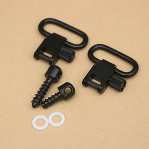 1 Pair Heavy Duty Push Button Quick Detach Sling Swivel Mount Adapters Hunting Gun Straps Rifle Sling