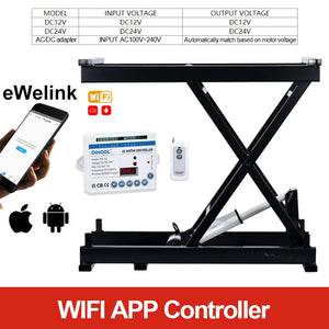 Electric Lifting Platform Motor Scissor Mechanism Furniture Table Remote Control Height Adjustable Smart WIFI eWelink APP