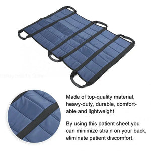 Patients Transfer Belt Positioning Bed Pad Lifting Sling Transfer Mat for Hospital Clinic Home Care Elderly Shifting Aid Care