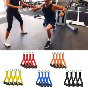 Resistance Band Handles Sturdy Exercise Fitness Strap Grips for Pulley LAT Pulldown System Wider Heavy Duty Cable Handle